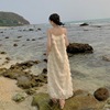 波西米亚吊带连衣裙女2024夏季宽松法式海边度假沙滩仙气长裙