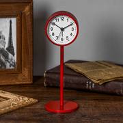 闹钟简约北欧风格学生用静音床头钟表创意个性，台钟桌面摆件小座钟