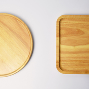 日式长方形木质茶盘，实木托盘橡胶木盘子原木餐盘菜，盘水果点心盘