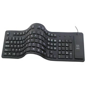85键109键防水防尘软键盘usb硅胶键盘，便携静音有线键盘定制