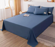 咖啡色床单单件纯色白色被单人，双人1.8m灰色简约1.5m学生宿舍床单