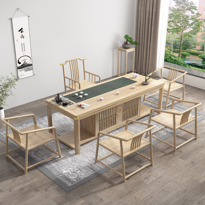 茶桌全套新中式茶几桌客厅家用椅组合茶台实木办公套装一体禅意