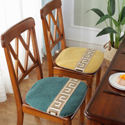 四季通用新中式红木椅子垫茶椅实木太师椅坐垫茶桌餐椅垫餐椅座垫