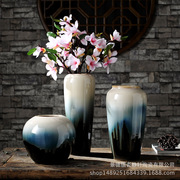 现代美时尚地中海风格陶瓷，颜色窑变釉台面花瓶，家居客厅摆件装饰