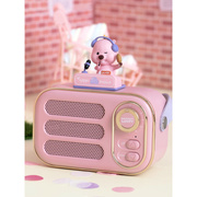 韩国loopy露比粉色海狸便携迷你手机蓝牙音响，创意礼物可爱摆件