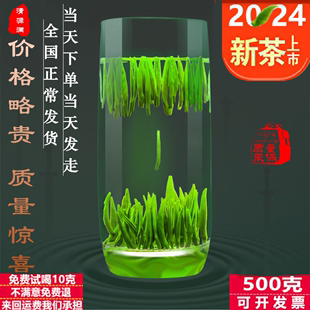 2024绿茶茶新茶明前特级雀舌茶叶500克芽龙井春茗茶茶毛尖礼盒装