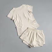 运动套装女夏季薄款两件套2024年瑜伽服女装短袖短裤速干衣服