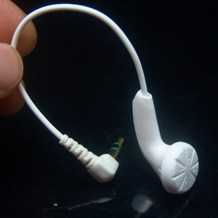 单边短线耳塞弯插重低音混合声道监听耳机手机蓝牙接收器通用