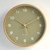 MJK北欧客厅挂钟绿色简约木质创意静音时尚钟表家用时钟摆件挂表