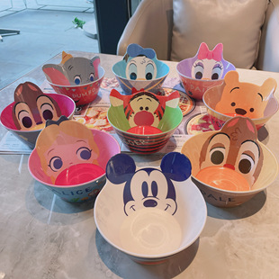 迪家乐园在售款卡通塑料造型碗餐具可爱儿童防摔水果点心碗