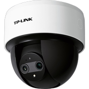 TP-LINK 400万双目变焦版吸顶式无线网络监控摄像头PoE安防监控器