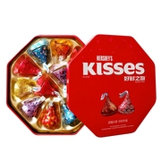 Hershey's好时之吻kisses好时牛奶巧克力12粒八角铁盒喜糖礼盒装