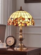 美式全铜台灯复古纯铜，欧式卧室床头灯主卧创意，温馨奢华客厅书房灯