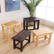 换鞋凳浴室凳洗脚凳老人洗澡凳淋浴房凳实木小凳子木板凳家用坐凳