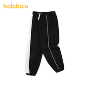 巴拉巴拉男童裤子儿童运动裤秋装中大童潮流时尚宽松撞色运动长裤