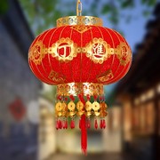 新中式中国风大红旋转水晶发光灯笼阳台吊灯婚庆，乔迁灯笼添丁进财