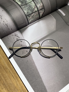 vintage复古风大圆框，近视眼镜框镜架个性，时尚设计男女日系10103h