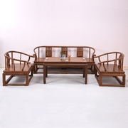 红木家具鸡翅木沙发客厅新中式，实木沙发组合小户型复古全实木仿古