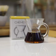 Chemex 1人份咖啡玻璃杯迷你分享壶可爱壶 咖啡分享壶
