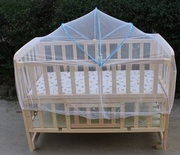 婴儿摇篮蚊帐罩宝宝床，通用圆拱形带j支架，儿童蚊帐小孩摇床蚊帐