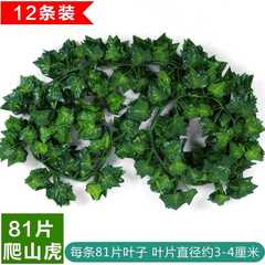 仿真爬山虎装饰藤条假花藤蔓管道缠绕绿植吊顶树叶塑料葡