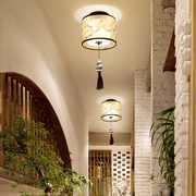 定制新中式吸顶灯古典客厅卧室走廊过道阳台玄关吧台复古单头小灯
