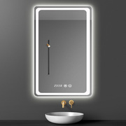 卫生间镜子浴室化妆镜带led灯壁挂式防雾洗手间，镜子智能镜触摸屏