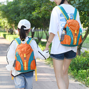 亲子户外运动双肩包女骑行包儿童旅游小背包轻便多功能登山包