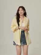摩妮卡大码女装韩版设计感防晒长袖衬衫，夏胖mm宽松显瘦高级感