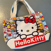 hello kitty帆布袋卡通凯特猫手提单肩包日系轻便大容量购物袋