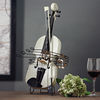 小提琴模型摆件道具橱窗样板房服装家居装饰品摆件艺术品铁皮白色