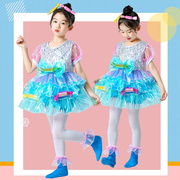 六一糖果彩色演出小短裙，活力百搭学生幼儿蓬蓬，半身纱裙舞蹈表演服