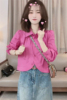法式衬衫女小个子短款春季2024韩版宽松高级感设计感小众上衣