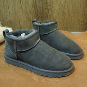 冬季真皮羊毛一体雪地靴短筒靴，防滑女靴棉靴子套筒靴31-4