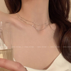 S925纯银项链女气质轻奢小众高级感双层叠戴法式锁骨链颈链choker