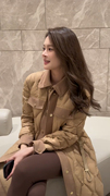 卡其色棉服冬装女2023年今年流行高级感超好看韩系厚外套