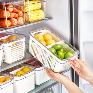 冰箱收纳盒食品级水果密封保鲜冷冻饺子盒速冻用盒厨房储物分装盒