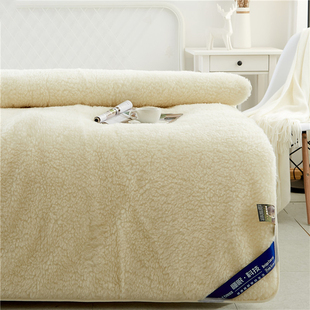 罗兰家纺羊毛床垫软垫家用加厚保暖冬天床褥垫被1.8m防滑冬季褥子