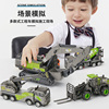儿童合金工程车挖掘机玩具车挖土机男孩4岁叉车大吊车套装压路机6