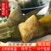 温州特产糯米粽子蚕豆豌豆粽，鲜肉蛋黄板栗，真空包装10个非嘉兴