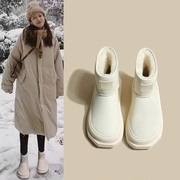 棉鞋女款冬季2023冬季加绒加厚雪地靴皮毛一体厚底防滑雪地棉