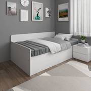 卧室气压床高箱单人床，简约现代储物床，收纳小户型定制1.2米床北欧