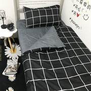 宿舍三件套上下铺床单，单人床四件套学生宿舍套被被罩枕套床上用品