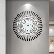 铁艺钟表挂钟客厅装饰时钟电子石英钟产品壁钟