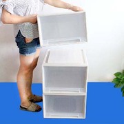 53衣柜收纳盒透明抽屉式收纳箱，塑料装衣服整理箱厨房储物箱加厚