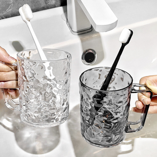 刷牙杯漱口杯牙刷杯儿童，洗漱杯家用透明高颜值牙缸牙具杯轻奢