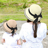 亲子帽子母子大檐夏季出游防晒遮阳帽儿，童帽宝宝可折叠母女童草帽