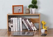 简易桌上小书架，单层书架组合置物架，层架书架简单收纳现代拐角