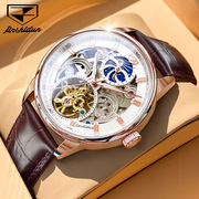 男表机械表瑞士皮带手表男款式全自动陀飞轮名牌男士手表十大