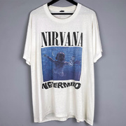 Nirvana涅槃乐队高街vibe天使摇滚纯棉圆领短袖男女宽松质感T恤潮